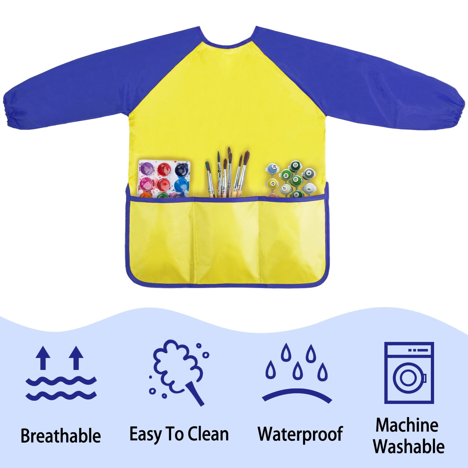 Kopokita art smock made from BPA-free material for safe playwear.
