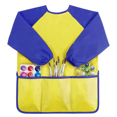 Kopokita Kids Art Smock with front pocket for markers and small tools, showcasing practicality.