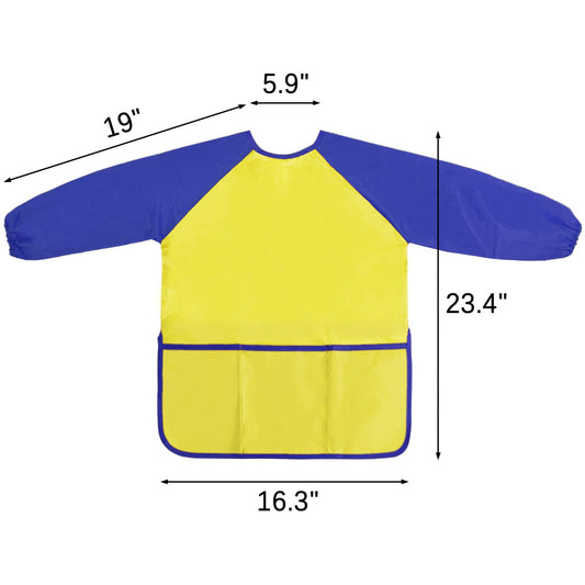 Kopokita art smock long sleeves protecting clothes during painting sessions.