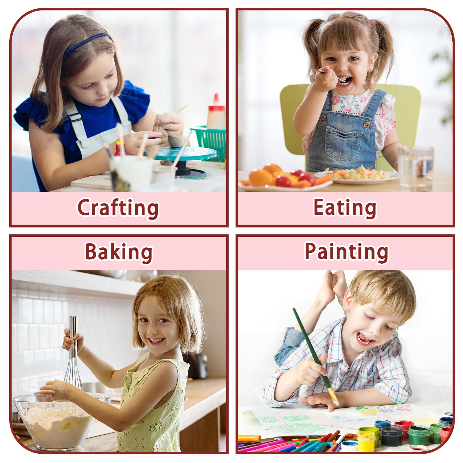 Kopokita Kids Art Smock versatile for painting, crafts, cooking and more.