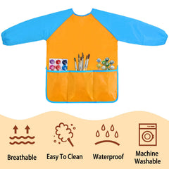 Kopokita Kids Art Smock sleeve close-up highlighting long elastic sleeves