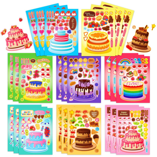 Kopokita Make Your Own Cake Stickers sheet 1 for creative cake decorating play
