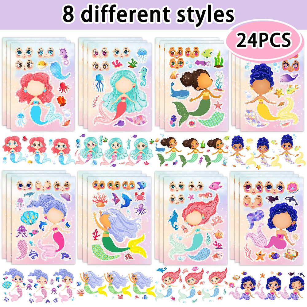 Kopokita mermaid stickers eight styles to inspire kids' crafts