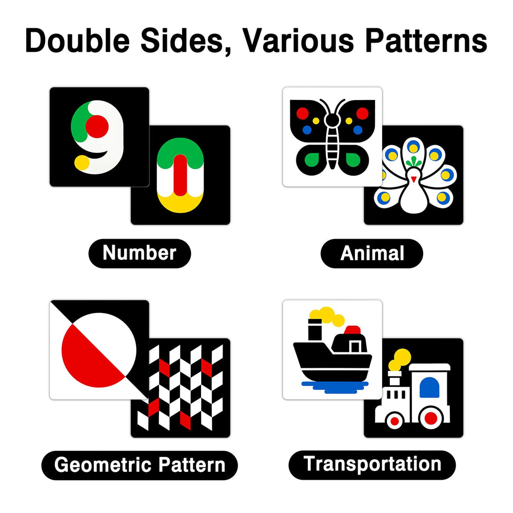 Kopokita square flashcards sized 5.7 by 5.7 inches for easy handling