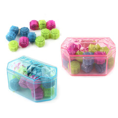 Korea Gonggi jack stone pebbles set side view for family play and portable fun.