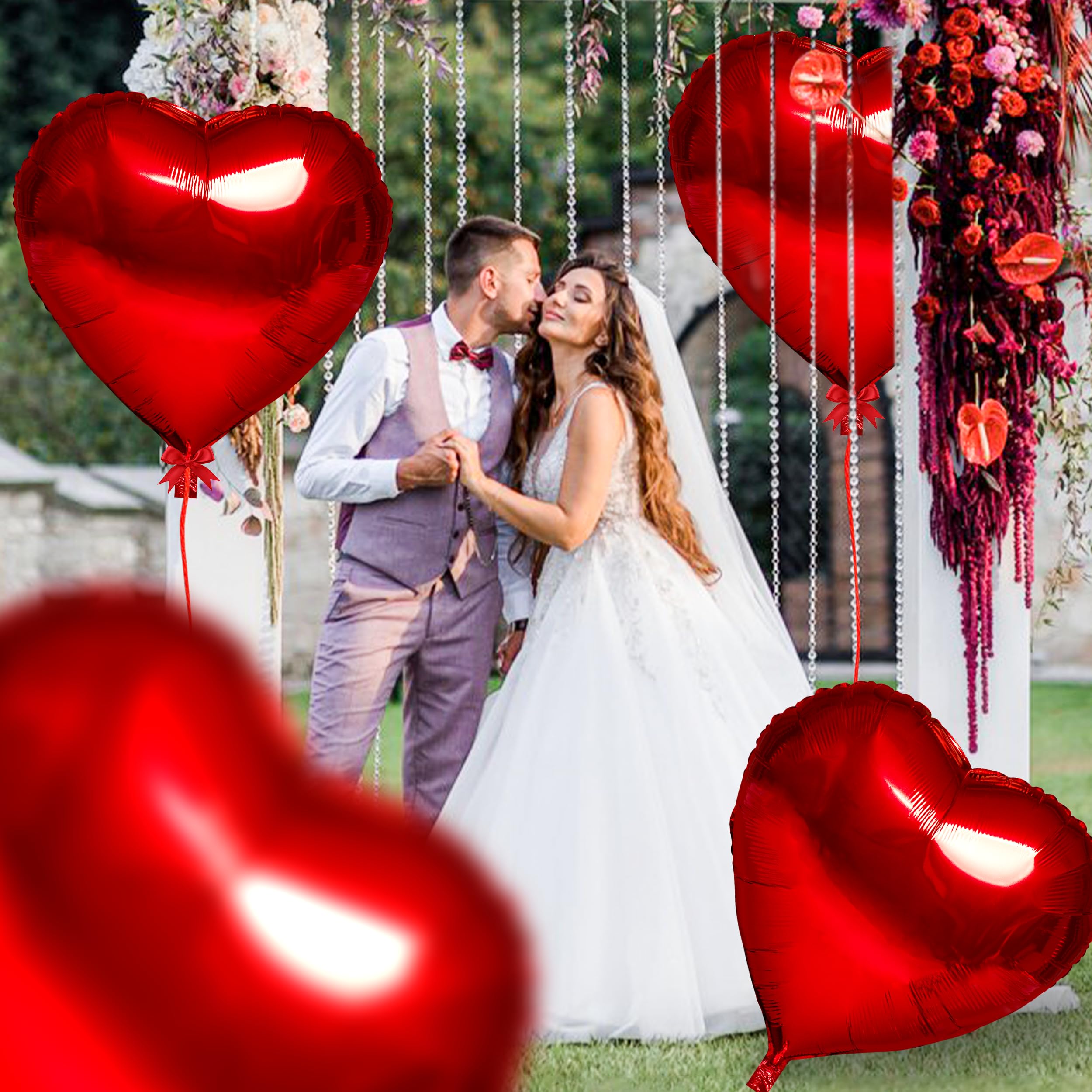 Kortes heart balloons suitable for weddings and proposals