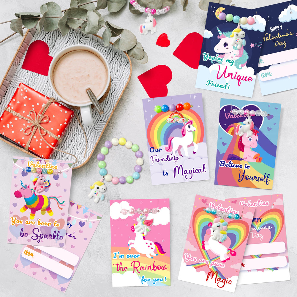 kortes unicorn card groove to attach bracelet, simplifying gift sharing