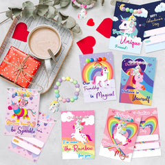 kortes unicorn card groove to attach bracelet, simplifying gift sharing