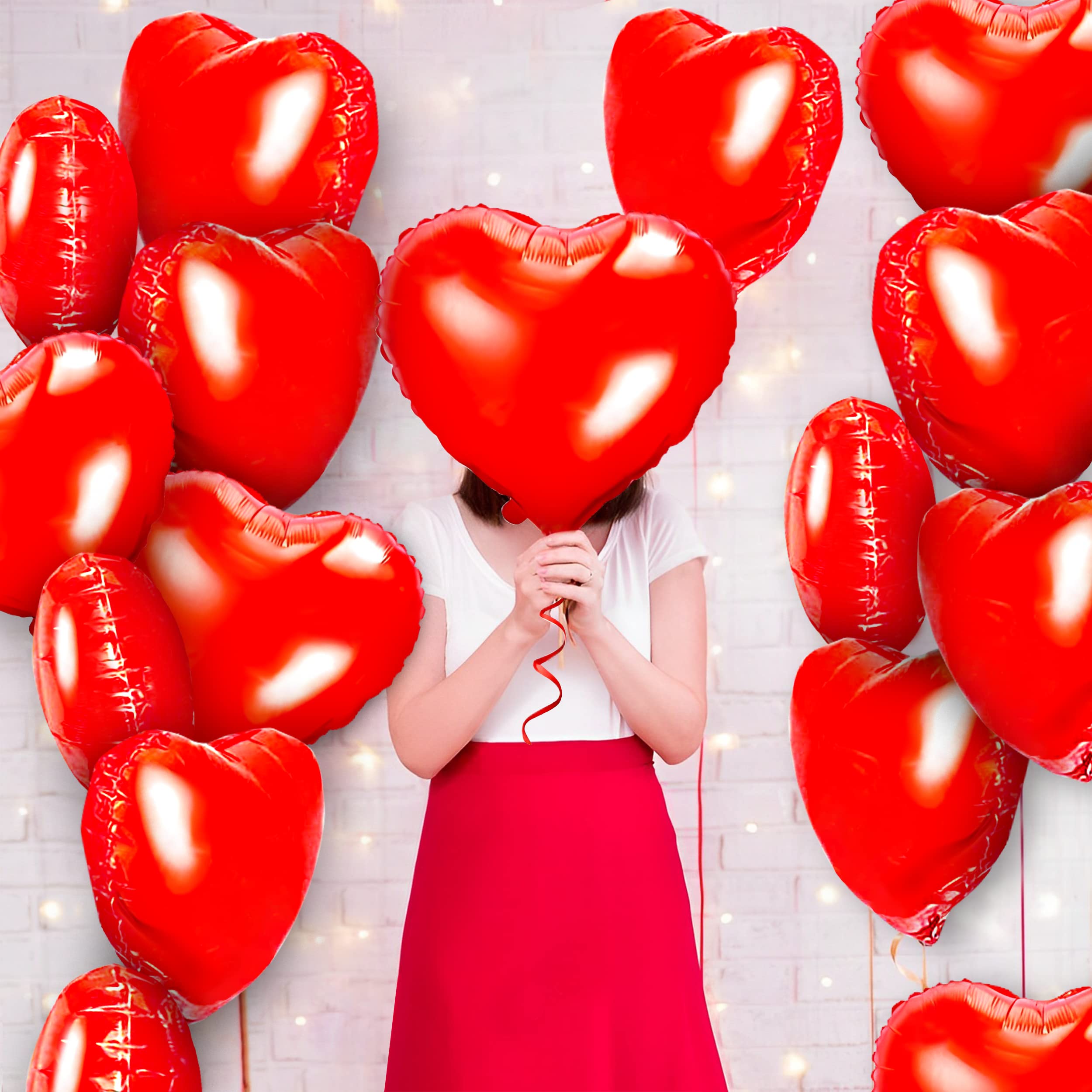 Kortes wedding proposal ambience with heart balloons