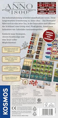 Kosmos Anno 1800 expansion game pieces showcasing solo campaign components