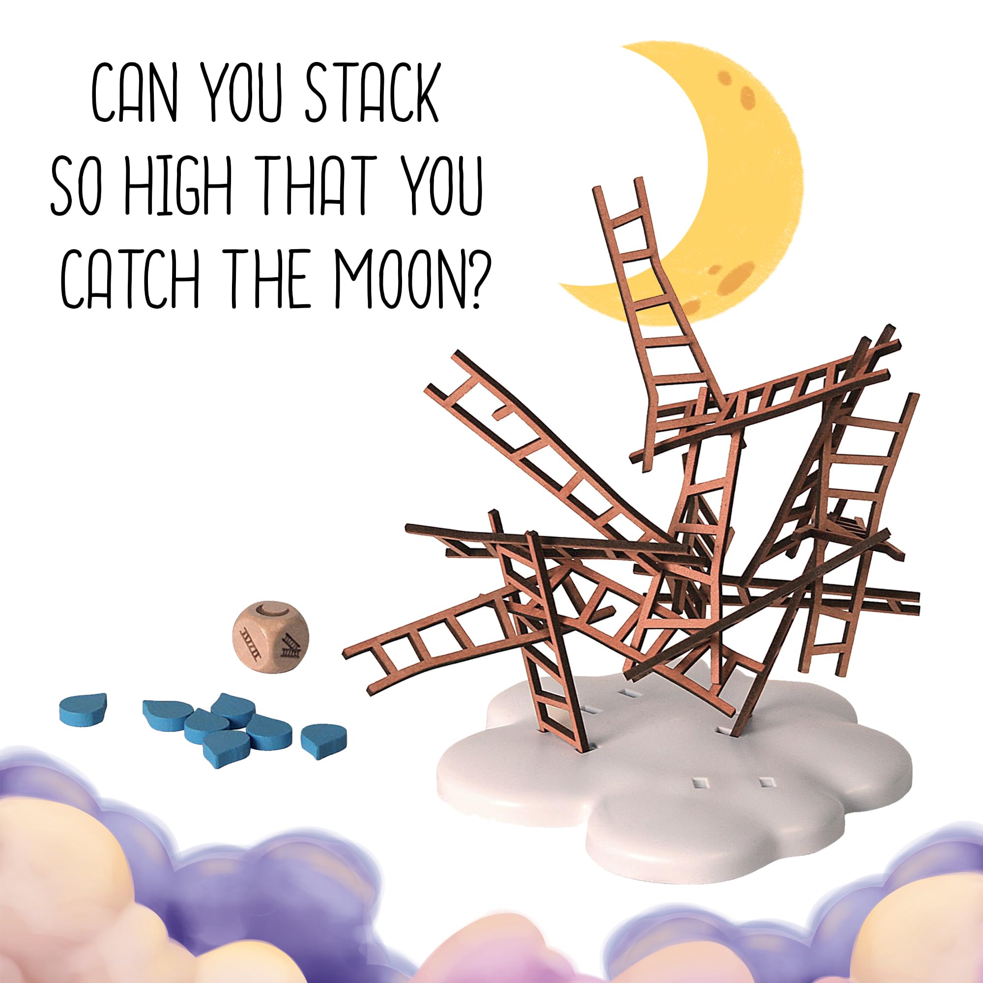 Kosmos Catch The Moon family game night setup on a cozy table