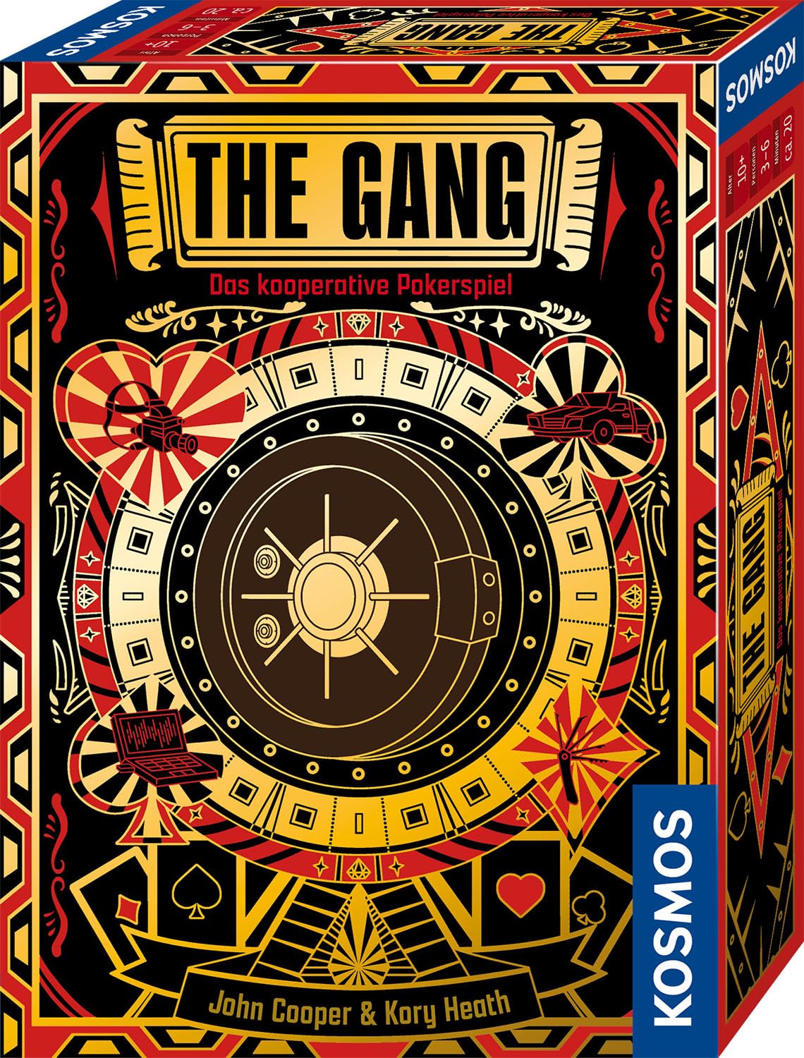 Kosmos The Gang: Spiel cover with robbery theme for cooperative poker play and family-friendly strategy.