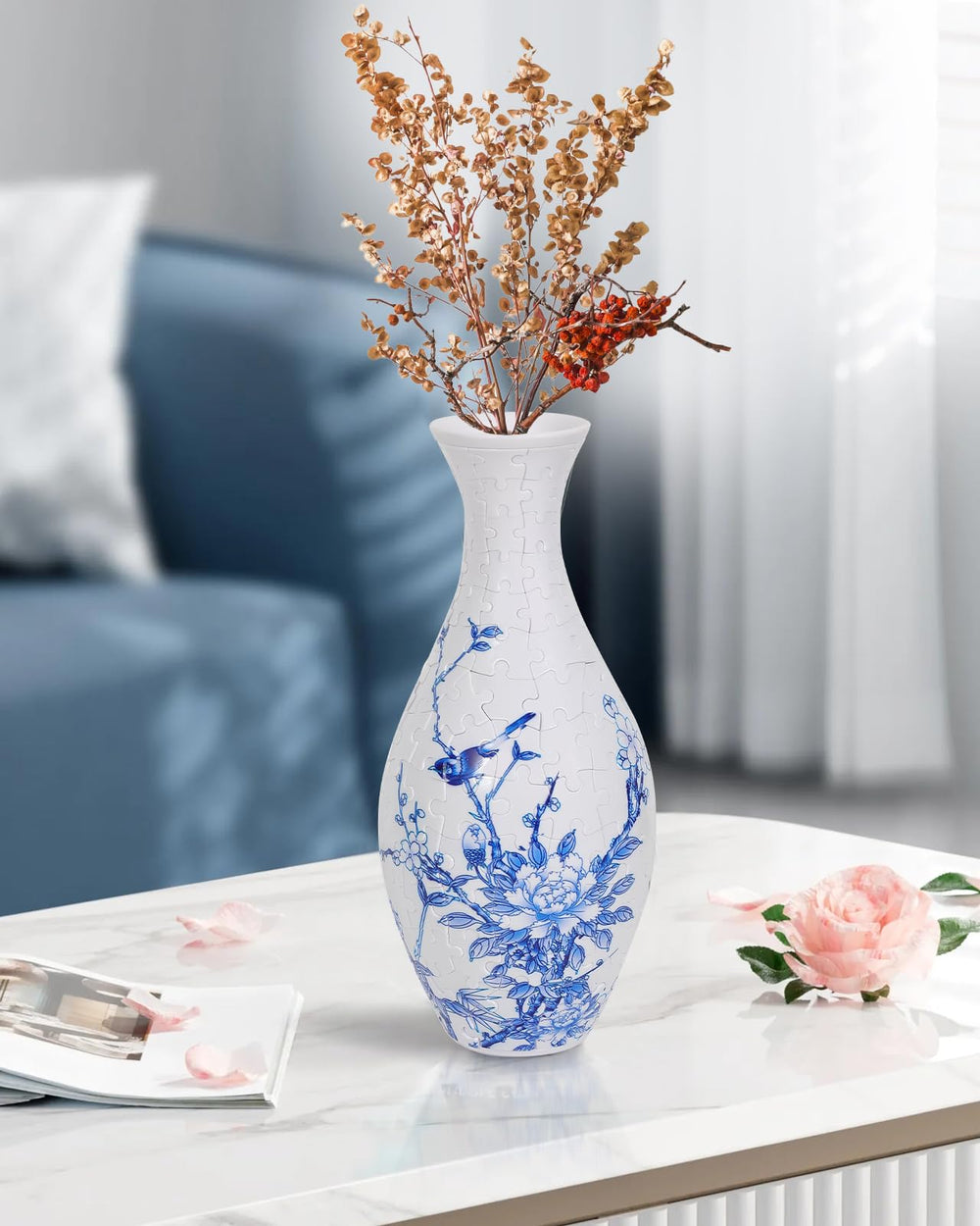 KOSTBAR 3D puzzle vase designed for office decor and creative display