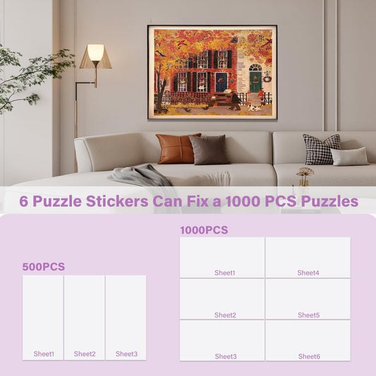 KOSTBAR Puzzle Glue Sheets adhesive-layer provides secure hold for durable puzzle displays.