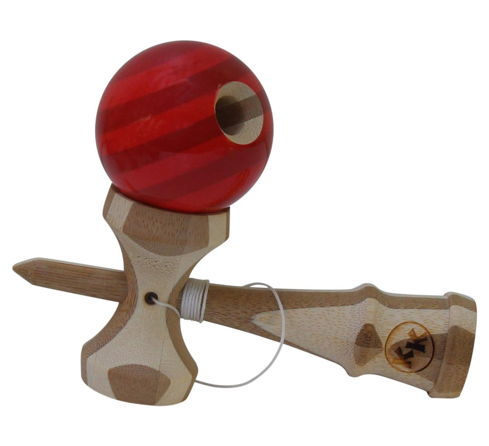 Kotaro Pro Bamboo Kendama on display with eco-friendly bamboo design.
