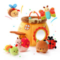 Koty Bee House sensory toy with door opening invites tactile exploration.