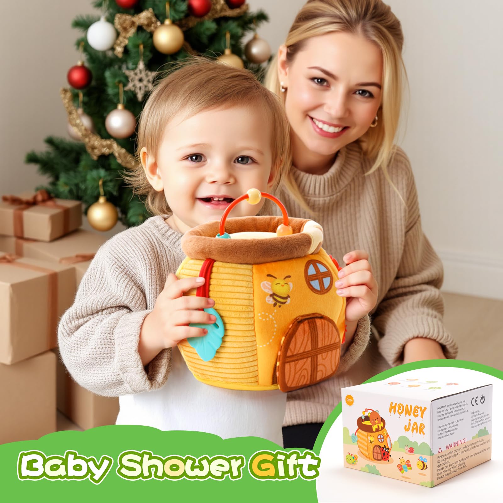 Koty Bee House sensory toy caterpillar invites varied textures and discovery.
