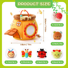 Koty Bee House sensory toy mirror fosters self-awareness during play.