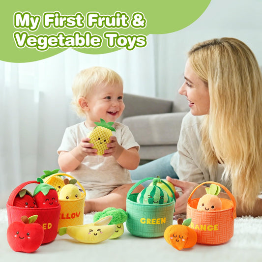 Koty crinkly lettuce toy provides multisensory texture for exploration.
