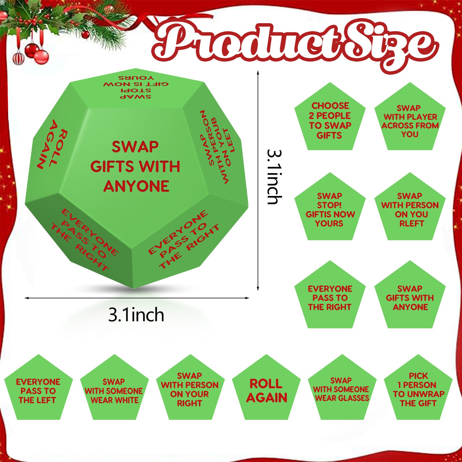 kowgical Christmas dice game assembly shot signaling party anticipation