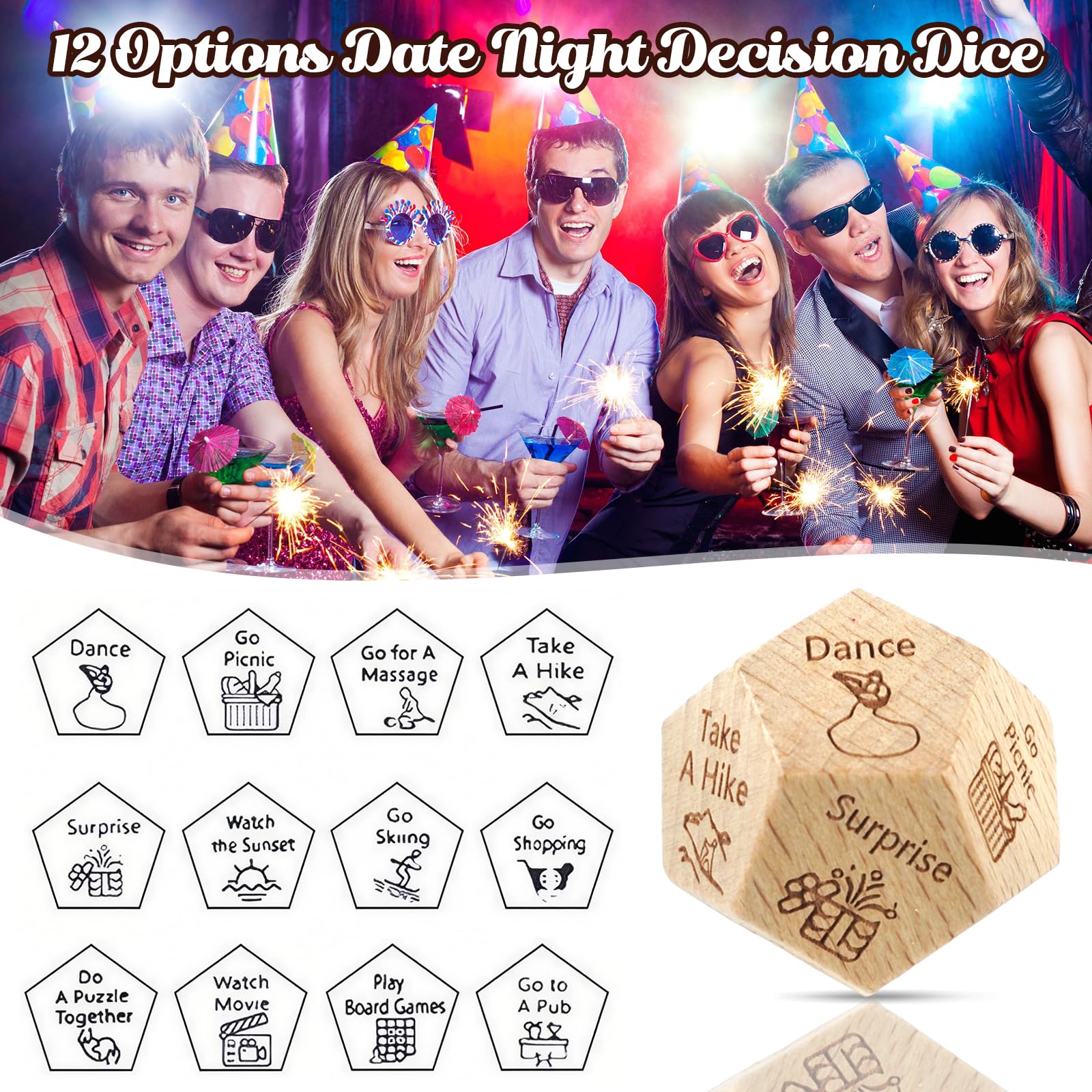 kowgical valentines day gift dice carved text ready to spark adventures.