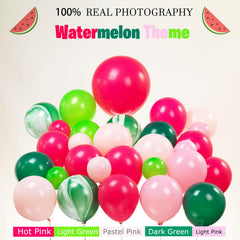 Kozee watermelon foil balloons in red green pink for a vibrant party color.