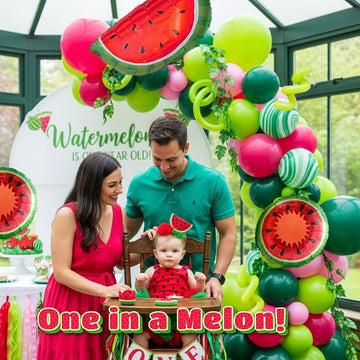 Kozee multicolor watermelon balloons set for versatile styling.