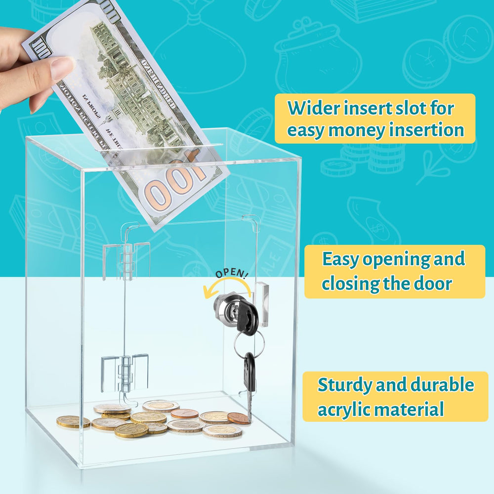 Kozsort Large-capacity savings box holds money for future goals.
