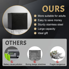 Durable stainless steel Kozsort piggy bank designed for long-term use