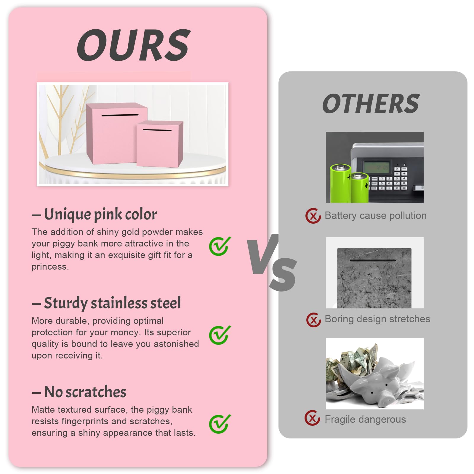 Kozsort gift-ready piggy bank fits holidays, birthdays, and celebrations.