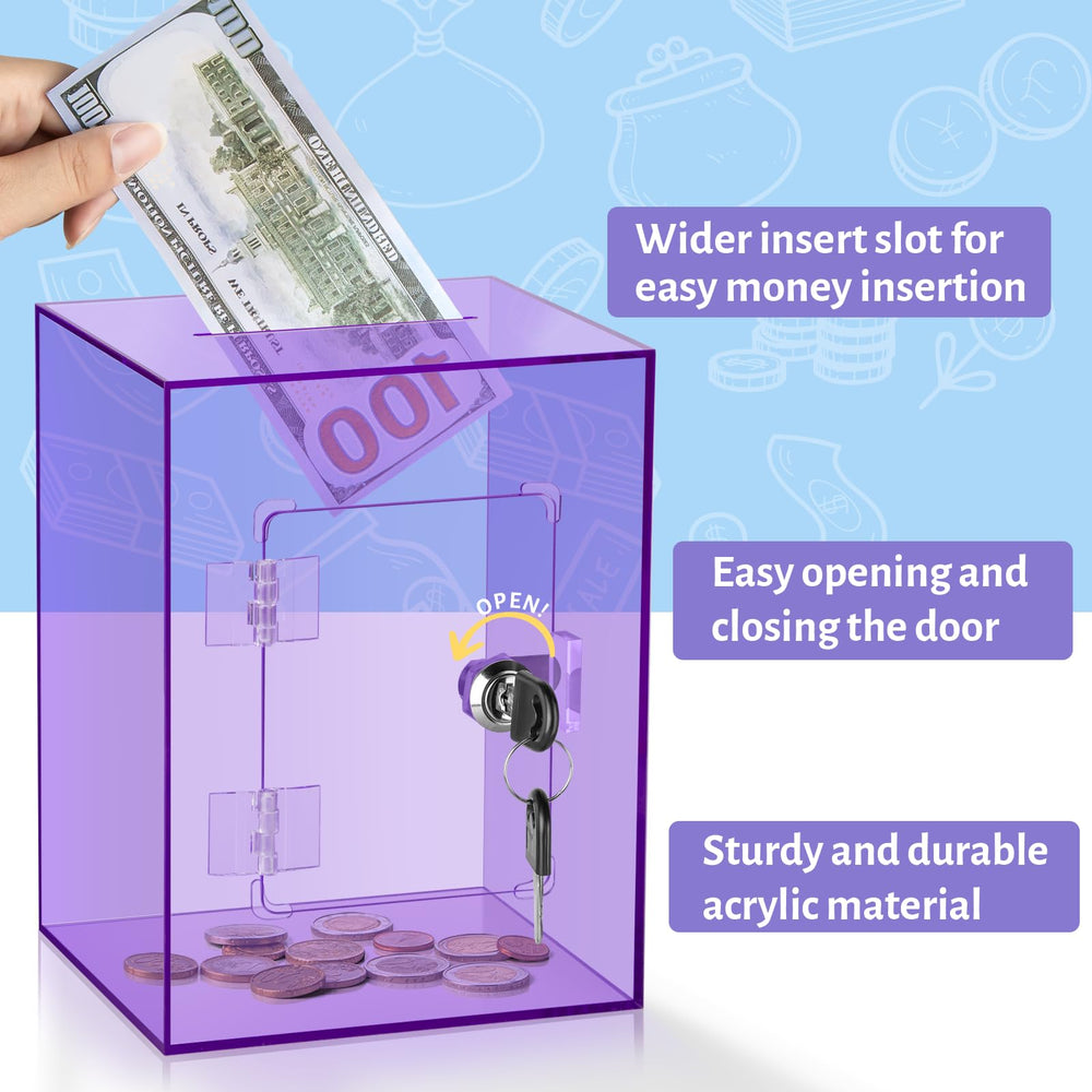 Kozsort piggy bank with key access for secure, easy retrieval