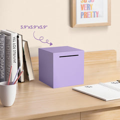 Kozsort purple piggy bank integrated into modern home decor