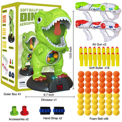 KPPIT dinosaur target with LCD score display tracks hits in real time.