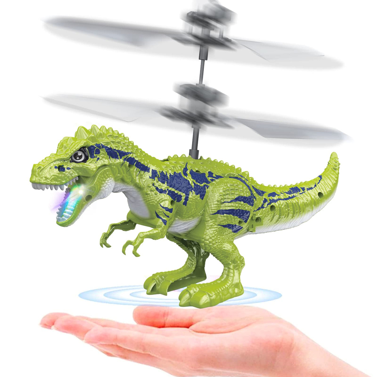 KPPIT dinosaur toy flying ball with LED lights for eye-catching night play.