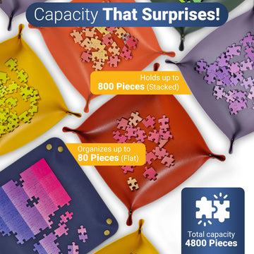 Kraftex trays laid flat for compact storage and transport