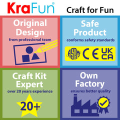 KRAFUN classroom use for rewards and art projects with 500+ pieces