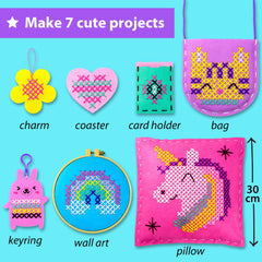 KRAFUN pre-punched felt sheets with clean holes for mess-free sewing