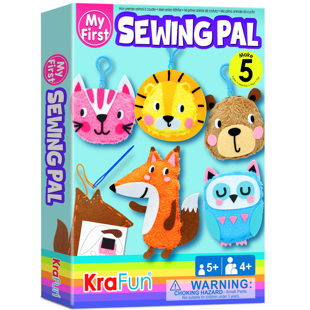 KRAFUN My First Sewing Animal Owl project kit for beginner stitching practice.