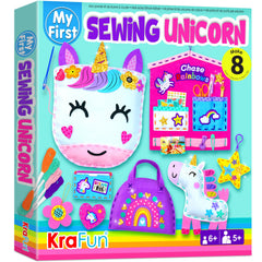 KRAFUN My First Unicorn plush doll for imaginative play and cozy snuggles.