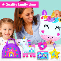 KRAFUN My First Unicorn storage box helps keep crafts organized.