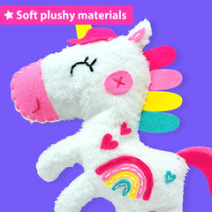 KRAFUN No-mess crafting design helps kids focus on sewing steps.