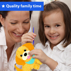 KRAFUN safe materials and plastic needles keep young stitchers secure.