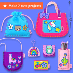 KRAFUN Safe plastic needles for kids' sewing practice.