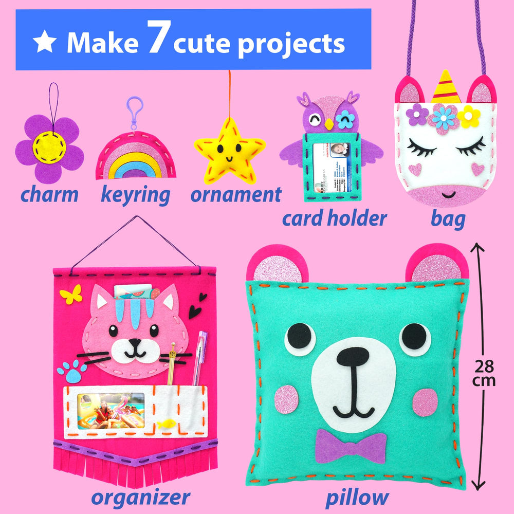 KRAFUN safe plastic needle tools ensure worry-free practice for young crafters.