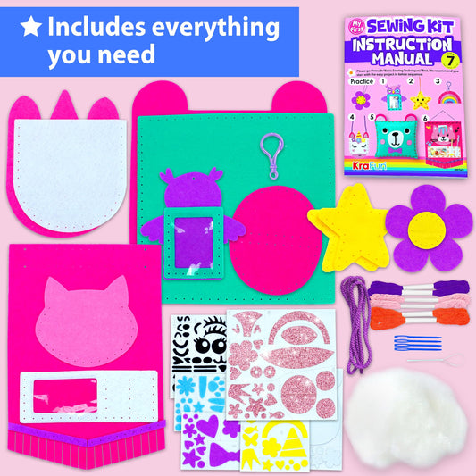 KRAFUN seven-easy-projects guide helps kids learn step by step.