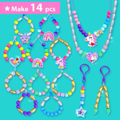 KRAFUN unicorn charms pack highlighting charms and gems for colorful, personalized accessory design.