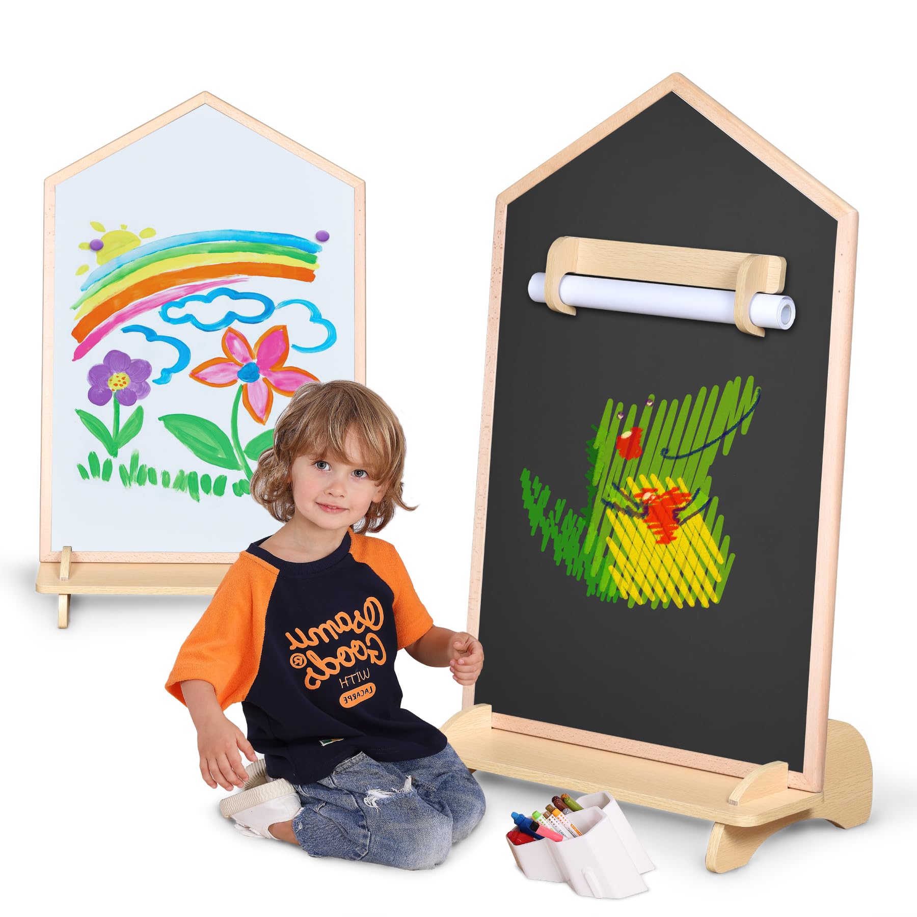KRAND House Design drawing board front view for creative kids and families.