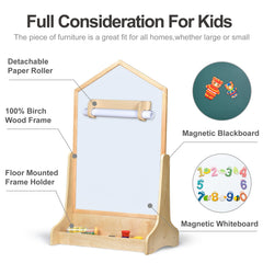 KRAND House Design natural birch wood frame with rounded edges for safety
