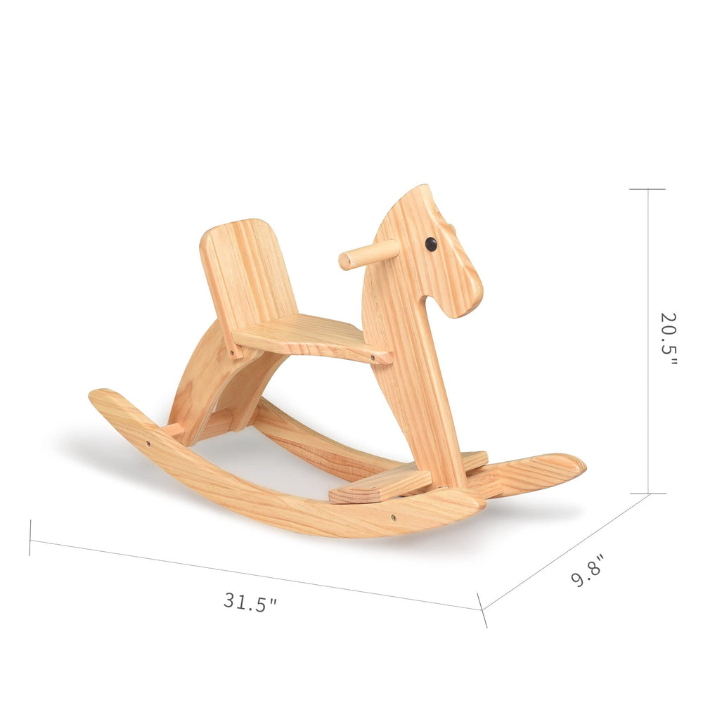 KRAND nursery decor ready rocking horse complements playroom themes.