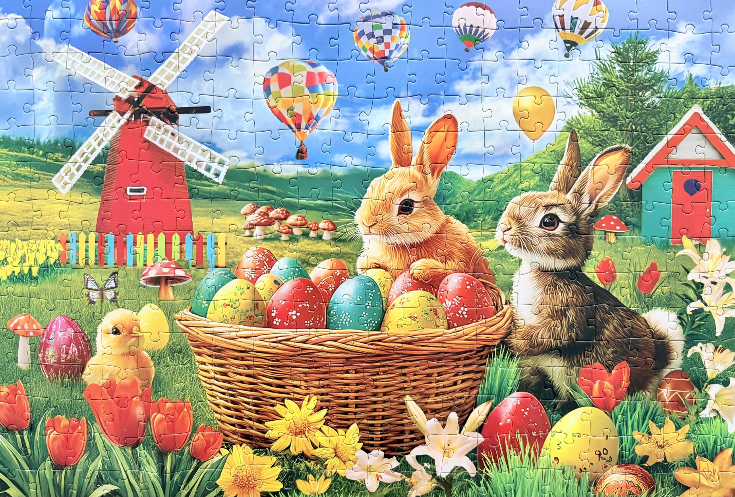 Kribin Easter puzzle finished art size 19x13 inches.